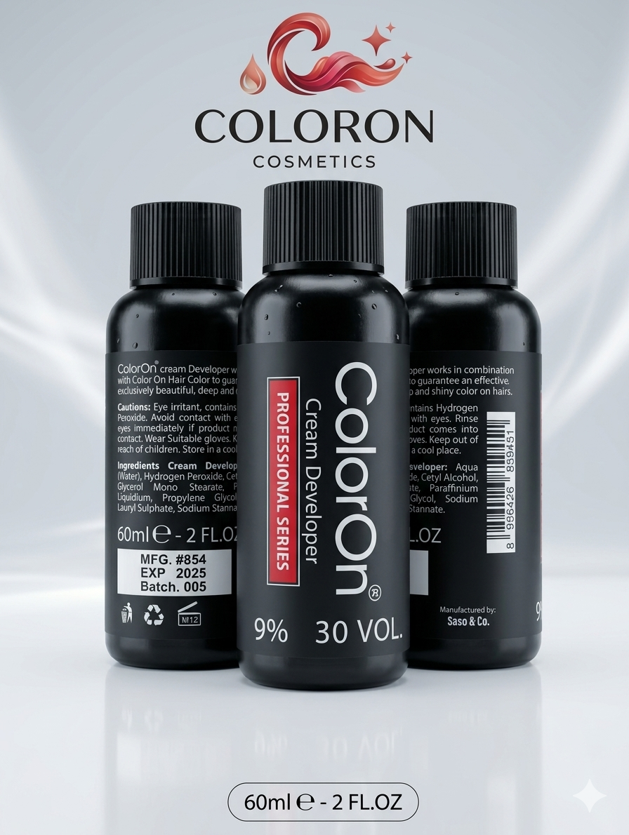 ColorOn Professional Cream Developer 60 ml | Premium Hair Color Activator