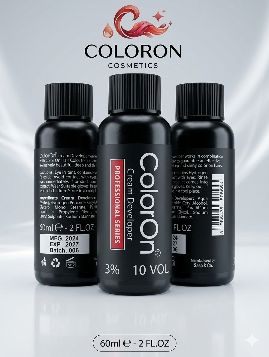 ColorOn Professional Cream Developer 60 ml | Premium Hair Color Activator