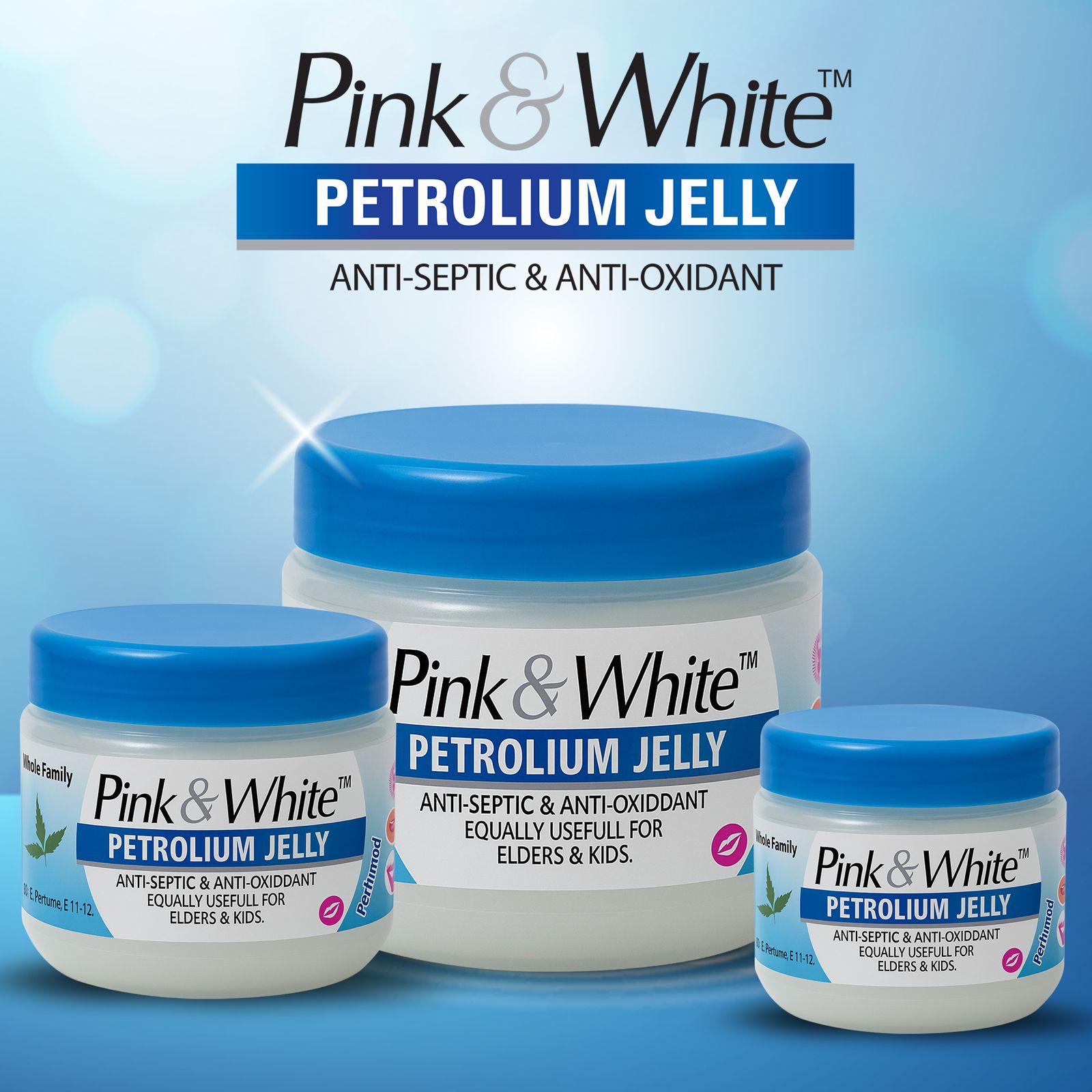 Blue Petroleum Jelly in 3 sizes