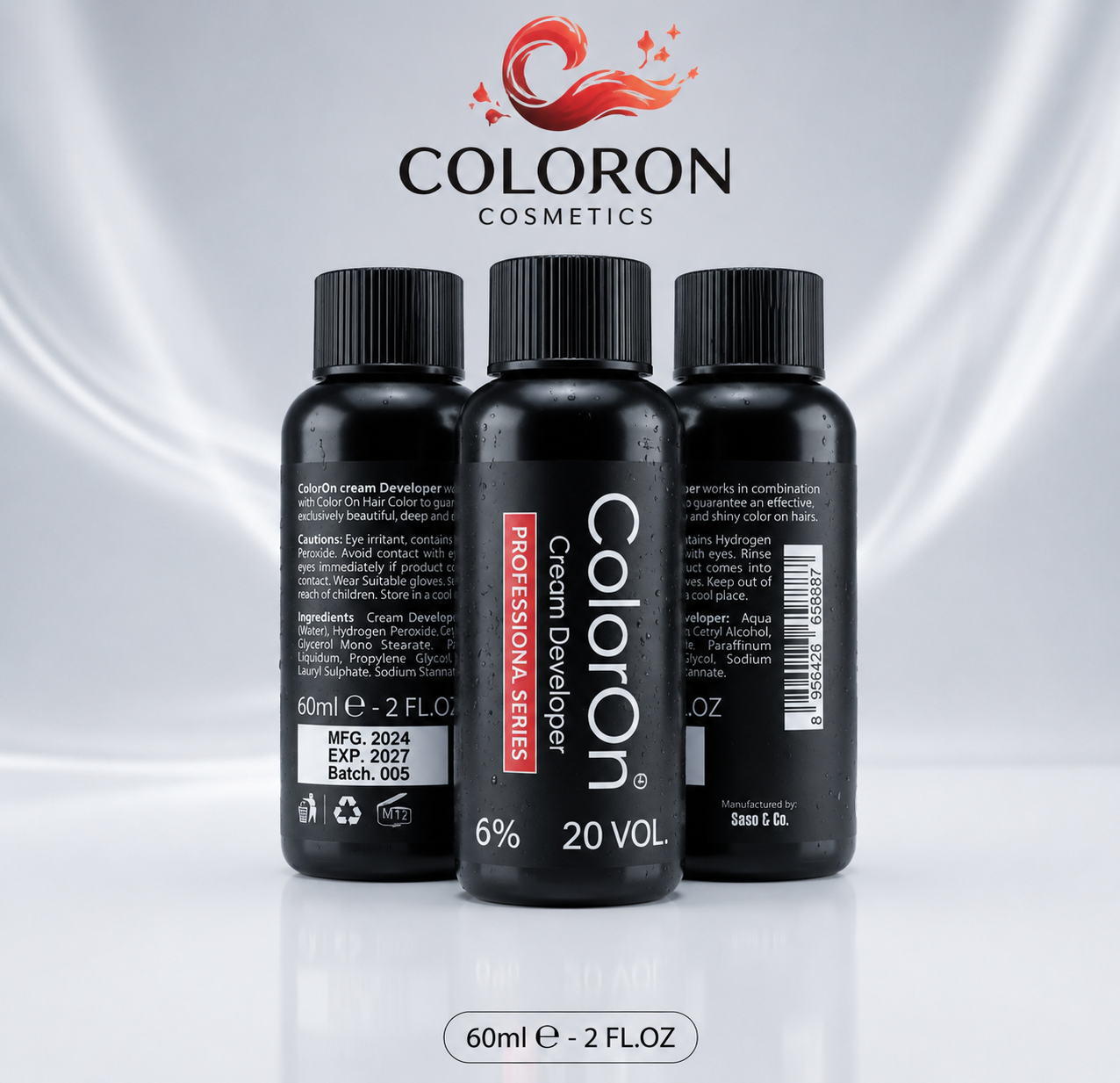 ColorOn Professional Cream Developer 60 ml | Premium Hair Color Activator